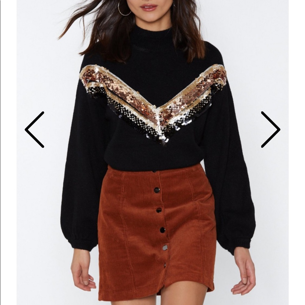 Fun black sweater